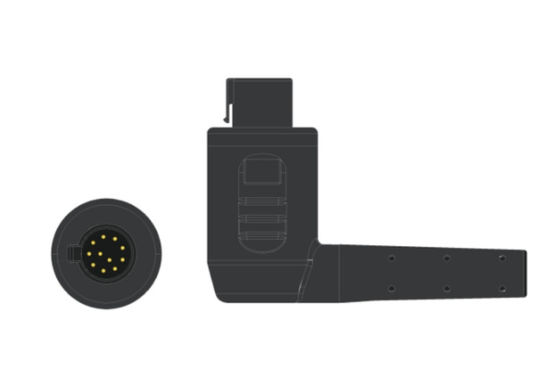 2.5m 5.0 διάμετρος συμβατό σώμα 3 ECG καλώδιο 4Lead IEC Grabber για το τέλος του ασθενούς