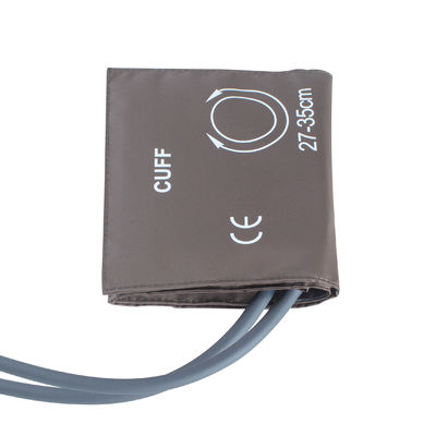 Ενήλικες NIBP Cuff Διπλό σωλήνα 27-35cm TPU Cuff Καφέ σακούλα Τύπος συσκευασίας