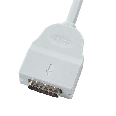 OD6mm 2.2M ECG καλώδιο κορμού συμβατό με Mortara Burdick 1600 300 3100 400 6100 800