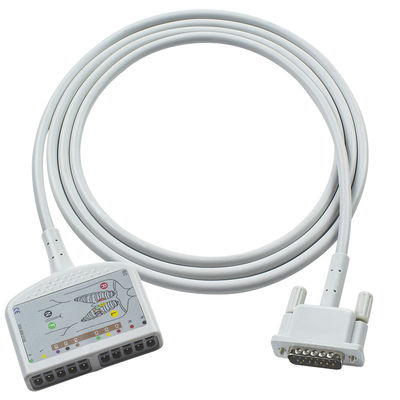 OD6mm 2.2M P-Hilips EKG καλώδιο Κεφάλαιο καλώδιο για M1770A M1771A M1772A Pagewriter 100 Pagewriter 200