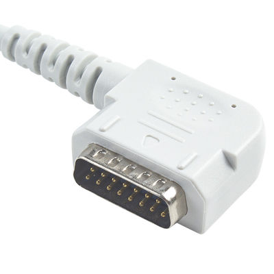 Απαλλαγμένο από λατέξ 15Pin 10Lead EKG Trunk Cable IEC/AHA για 108 109 110 1210 1211 601 Cardico 302