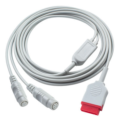 3.5M GE IBP Adapter Cable με διπλό σύνδεσμο P-hilps για ιατρικό διάγνωση