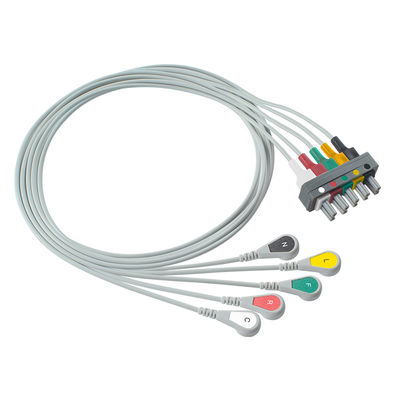 Philips M1633A M1625A M1621A 989803104571 αποσπάσιμο αιφνιδιαστικό IEC EKG Leadwire 5 μολύβδου
