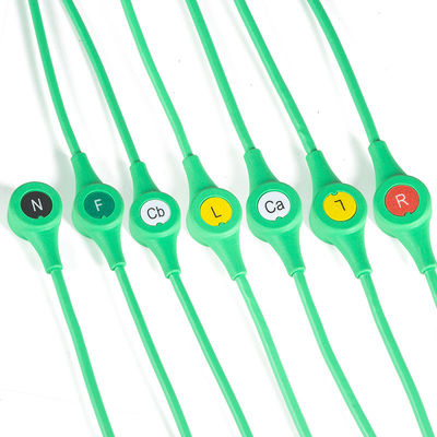 MS14682 ECG Καλώδιο Draeger ECG Μονόπιν Μονομόλυβδος 6Lead Leadwires IEC Snap