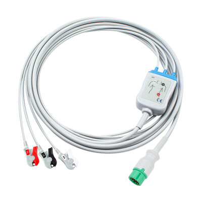 Yonker 12Pin E12 One direct ECG Cable ECG ECG and Leadwires 3Lead AHA IEC
