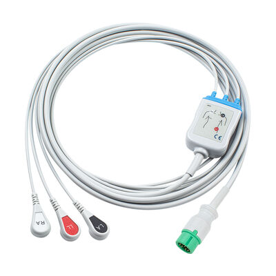 Yonker 12Pin E12 One direct ECG Cable ECG ECG and Leadwires 3Lead AHA IEC