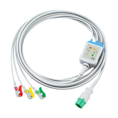 Yonker 12Pin E12 One direct ECG Cable ECG ECG and Leadwires 3Lead AHA IEC