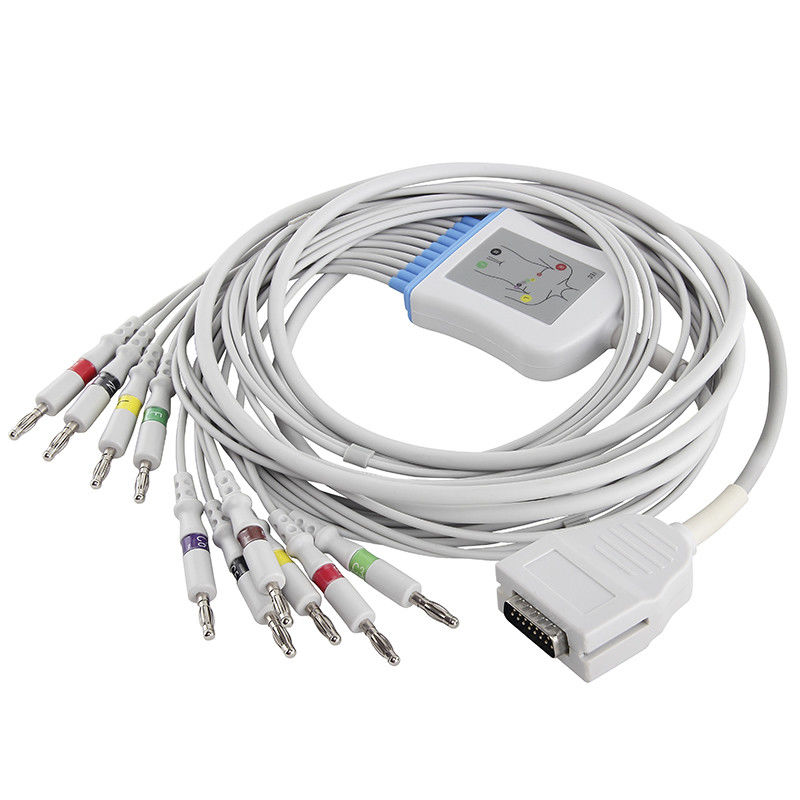 Καλώδιο E350I EK10 Eclipse LE ελίτ ΙΙ 012-0700-00 Burdick EKG Mortara καλώδιο 10 μολύβδου EKG και μπανάνα 4,0 IEC Leadwires