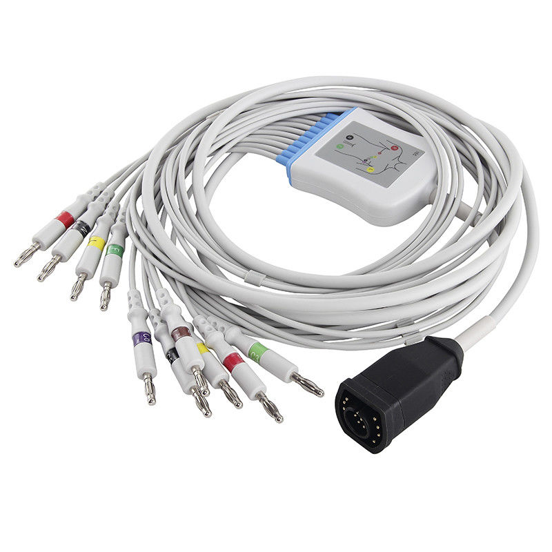 Σειρά καλωδίων E/M Zoll EKG και συνδετήρας μπανανών IEC 4,0 Leadwires