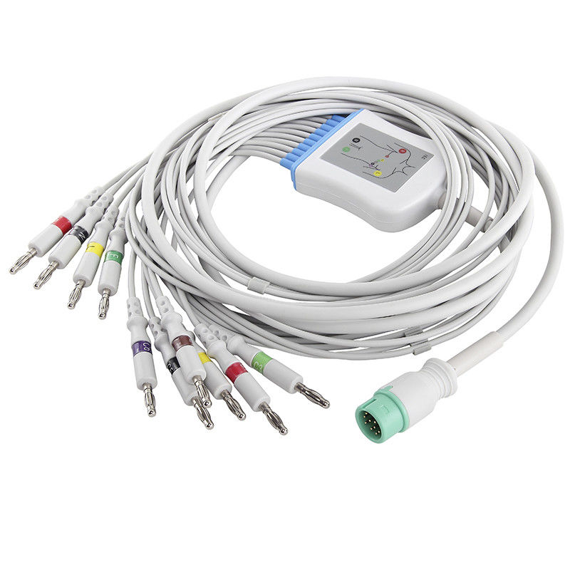 Καλώδιο Comen M2461A EKG και καλώδιο συνδετήρων ECG μπανανών IEC 4,0 Leadwires