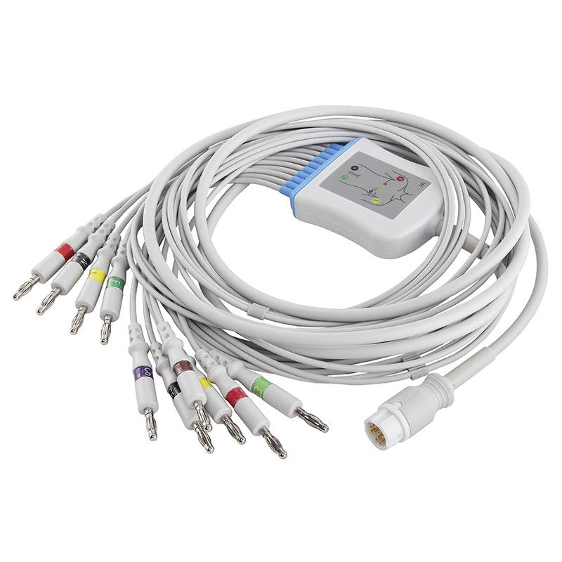 Καλώδιο π-Hilips/HP M17770A M1771A M2461A ECG και συνδετήρας μπανανών IEC 4,0 Leadwires