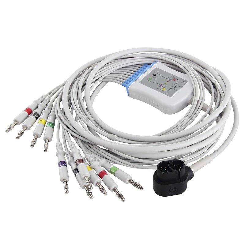 Welch πρότυπο καλωδίων Allyn Ecg: Καλώδιο 1500 επαν-PC-aha-ΑΠΑΓΟΡΕΥΣΗΣ ECG και IEC 4.0Banana Leadwires