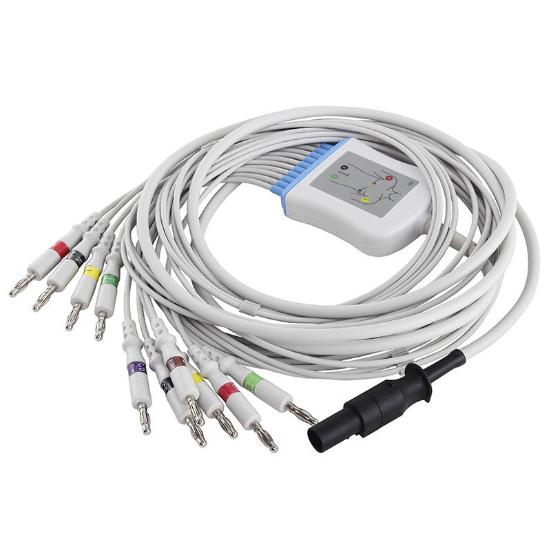 Συνδετήρας μπανανών IEC 4,0 καλωδίων 60-00180-01 Leadwires Mortara EKG