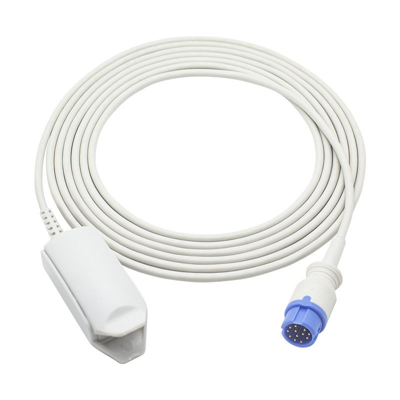 Anke asc-553 επαναχρησιμοποιήσιμος SpO2 αισθητήρων Oxi-max έλεγχος συνδετήρων SpO2 δάχτυλων τεχνολογίας 12Pin ενήλικος