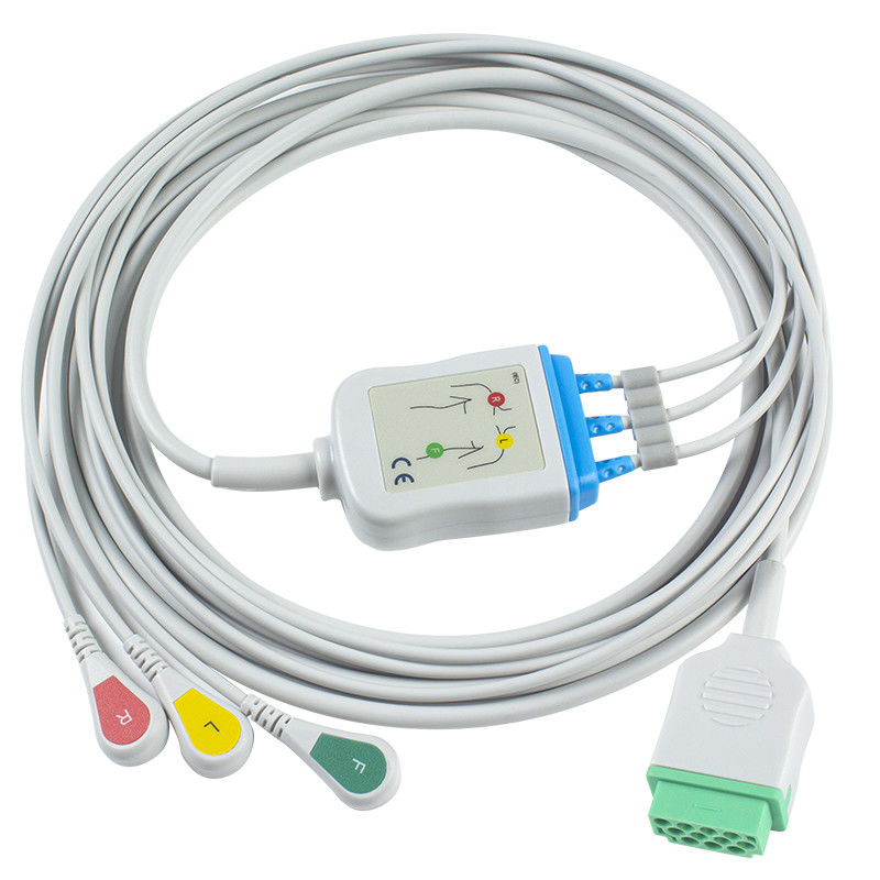 Γερμανία Marquette 2021141-002 2001292-001 καλώδια και Leadwires 3 ECG αιφνιδιαστικό 11pin μολύβδου καλώδιο συνδετήρων ECG IEC