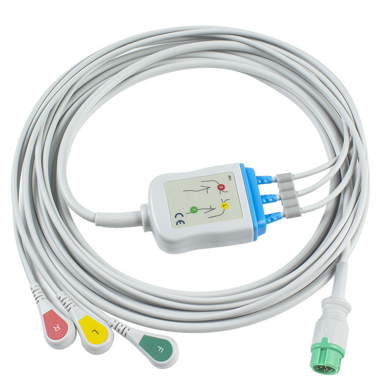 Τα καλώδια Kohden ECG Nihon και το καλώδιο 3 συνδετήρων oec-6102A ECG Leadwires Cb-72353P 11pin IEC μολύβδου σπάζουν απότομα