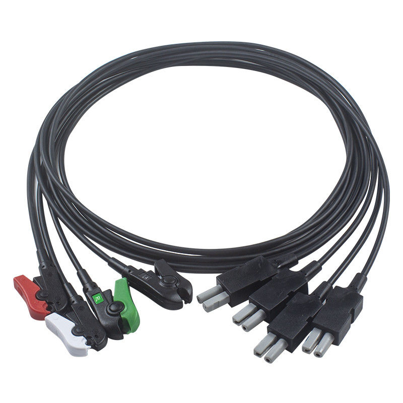 Ραδιο διαφανές καλώδιο 5 ακτίνα X ECG Radiotranslucent Leadwires ύφους MRI της Philips AA μολύβδου