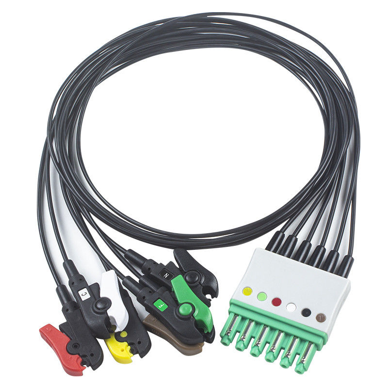 Si-em-ens Drager Radio Translucent Wire Ακτινογραφία 5 απαγωγών MRI ECG καλώδιο ηλεκτροδίων