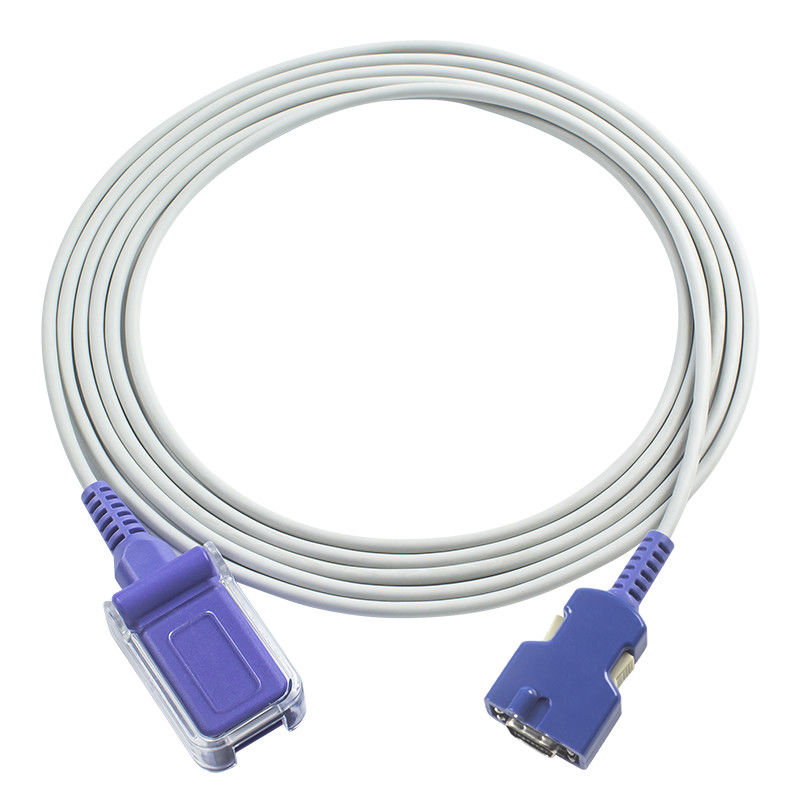 Καλώδιο έγγραφο-10 14Pin N-ellcor Spo2 στο καλώδιο 3.0M TPU επέκτασης DB9 SpO2