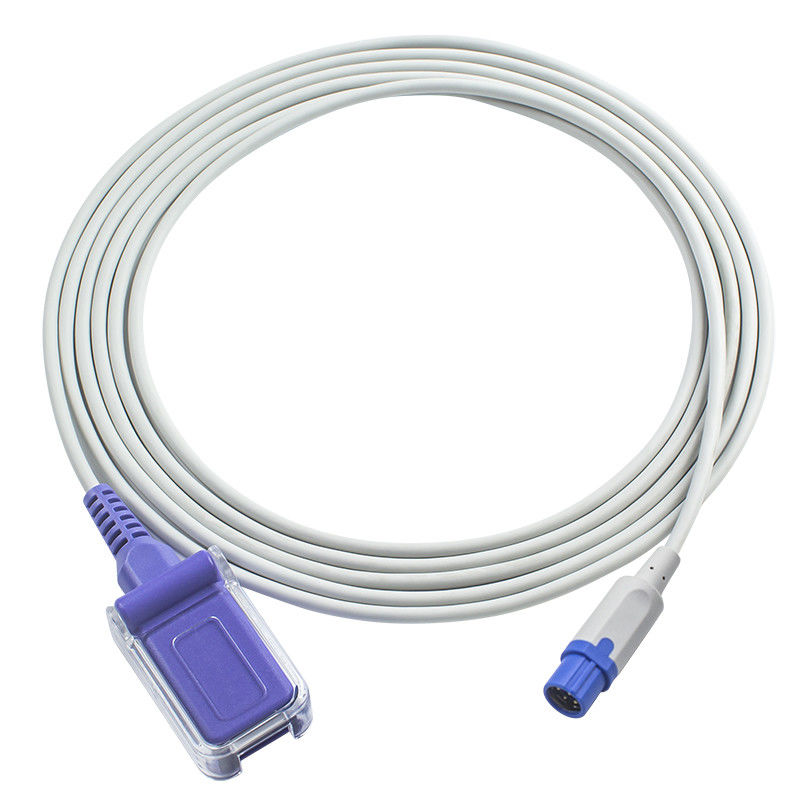 Καλώδιο N-ellcor Oxi-max 7Pin αισθητήρων Siemens SpO2 Drager στο καλώδιο 2.4M TPU DB9