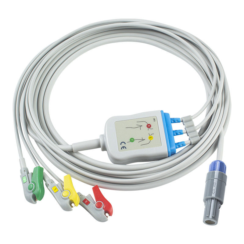 GE Healthcare Vivid Compatible Direct-Connect ECG Καλώδιο και καλώδια για 3Lead IEC Grabber
