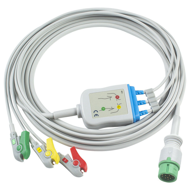 Για το Mindray > Datascope Compatible Direct-Connect ECG Καλώδιο και καλώδια μολύβδου - 040-000964-00