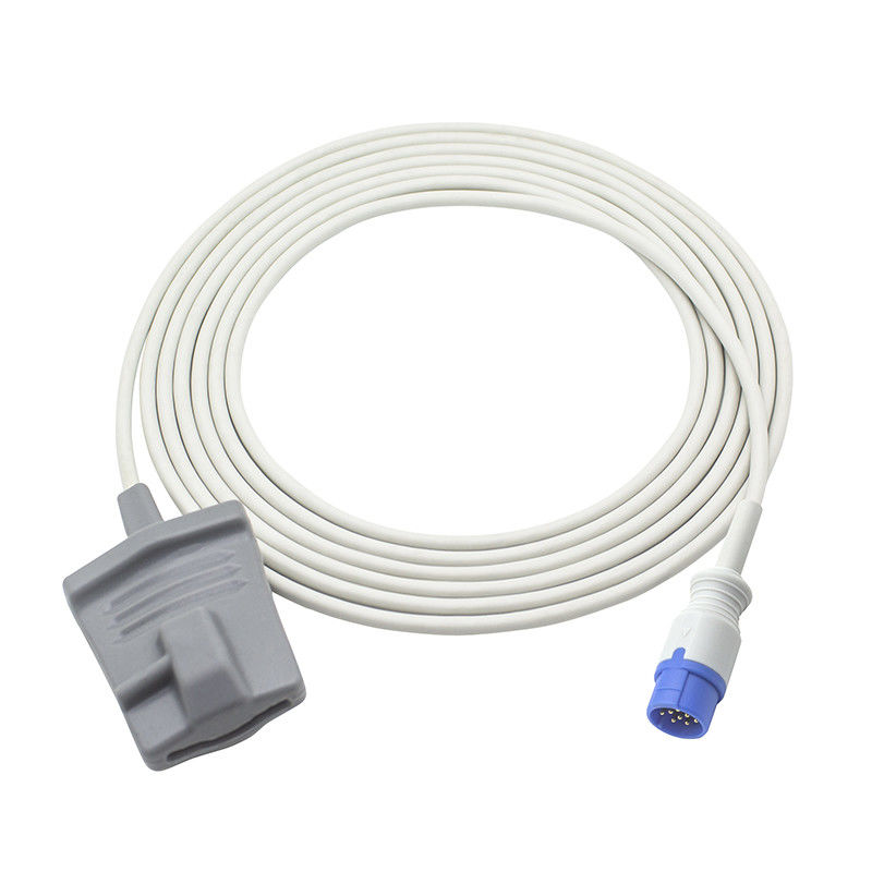 Σίλερ Truscope SpO2 Sensor Classic Mini II III Digital 12Pin για ενήλικες Soft tip SpO2 Probe Cable