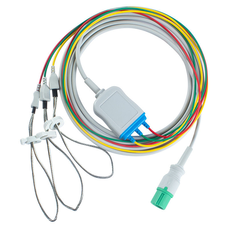 Contec Ζώα Κτηνιατρικά καλώδια ECG και καλώδια μολύβδου 7pin Connector CMS 7000 8000 Νέο μοντέλο καλώδιο ECG 3 lead leggings