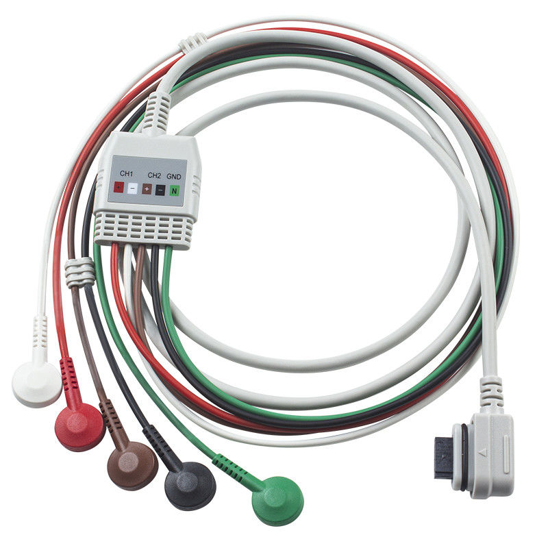Διάταξη 5Καλώδιο ECG Lead Holter GE Seer ECG 2008594-001 Διάταξη συμβατή για GE SEER LIGHTR