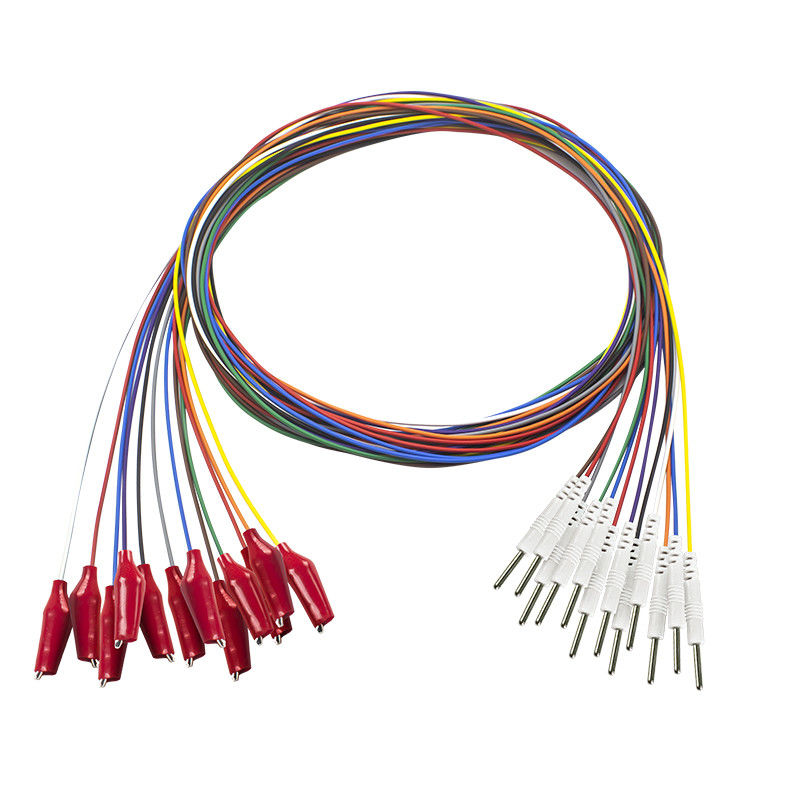 EEG Din 2.0 Πλαγκ στο Grabber EEG καλώδιο ηλεκτροδίου καλώδιο με μαλακό εξωτερικό κέλυφος