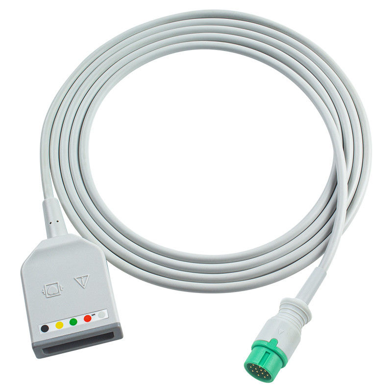 Το Biolight 12Pin 5Lead ECG Trunk Adapter Cable AnyView A2 A6 A4 A8 Q7 Q5 ECG επέκταση καλώδιο Euro Style