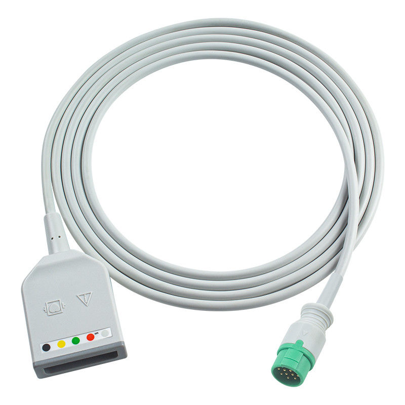 Fukuda Denshi 12Pin 5Lead ECG Trunk Adapter καλώδιο Dynascope DS-7100 ECG καλώδιο επέκτασης Euro Style