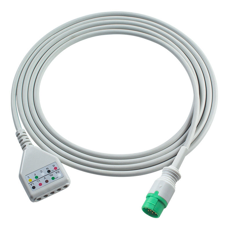 12pin καλώδιο προσαρμογέα ECG καλώδιο ECG καλώδιο Din Style M7000 M8000A M8500 M9500 καλώδια επέκτασης ECG