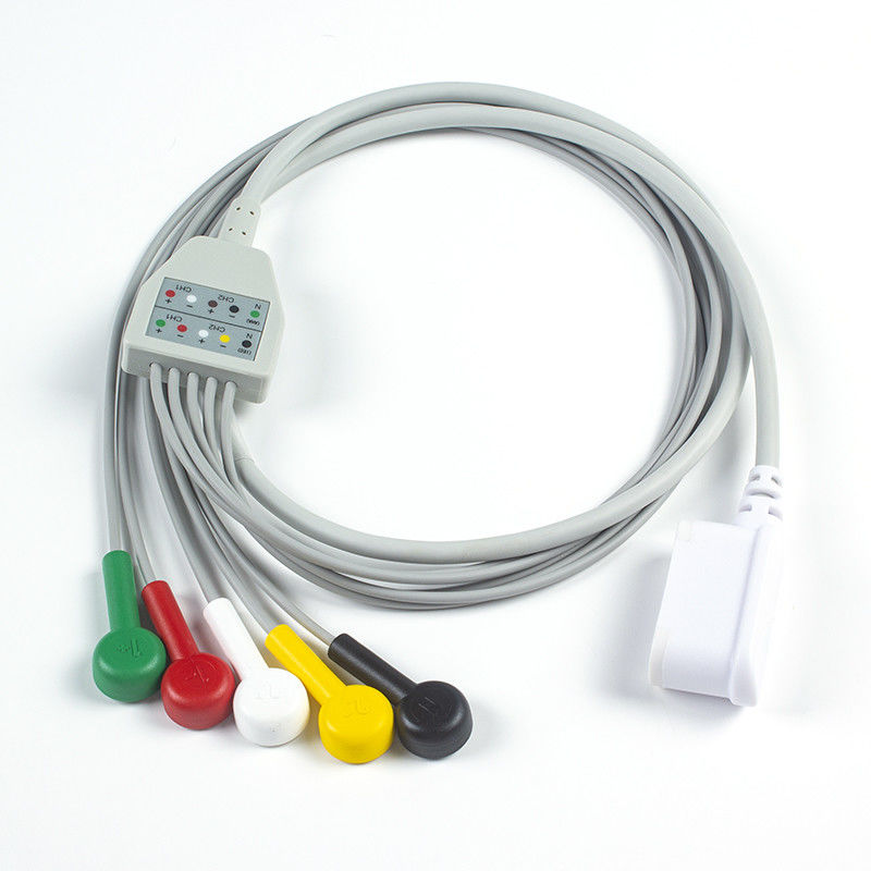 Συμβατό GE SEER 1000 Leadwire σύνολο 2104816-001 GE Seer 5 Lead IEC Snap 2067634-019 (παραγγελία 1pcs πάρει 1pcs τσάντα δωρεάν)