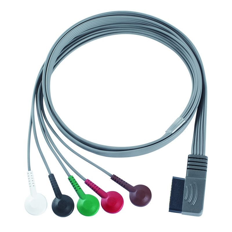 Συμβατό με το PH ECG Telemetry Leadwire - M4725A ECG Holter Cable 350-0173-03 για το Zymed DigiTrak-Plus