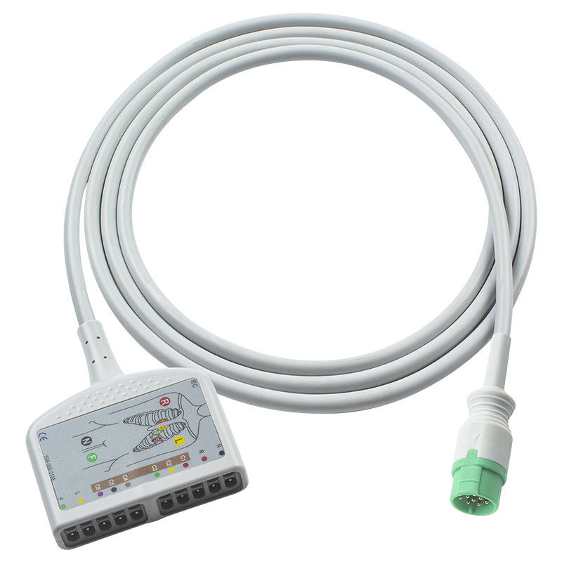 Συμβατό με το Mindray BeneHeart D6 ECG Κεφάλαιο ECG για το Mindray Defibrillator IEC