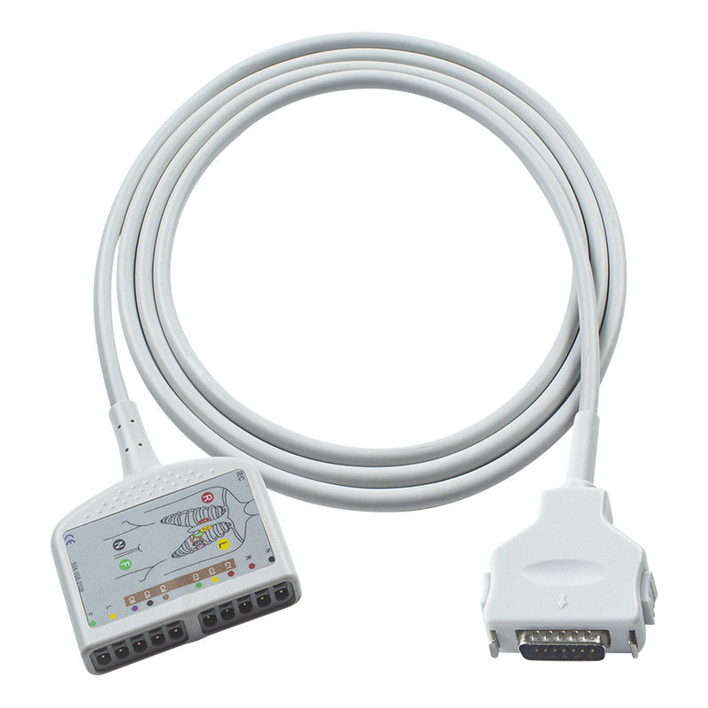 Συμβατό καλώδιο ηλεκτροσόκ Fukuda Denshi 10Lead για το CardiMax FX-7202, το CardiMax FX-7402, το CardiMax FX-7101