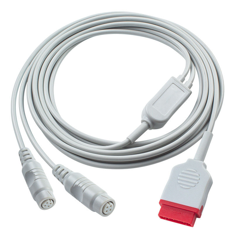 3.5M GE IBP Adapter Cable με διπλό σύνδεσμο P-hilps για ιατρικό διάγνωση