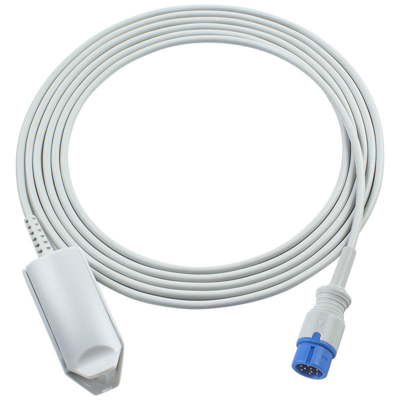 Συμβατό ViewMed 9Pin SpO2 ανιχνευτής για ενήλικες ViewMed Monitor κορεσμού Finger Clip 3.0M