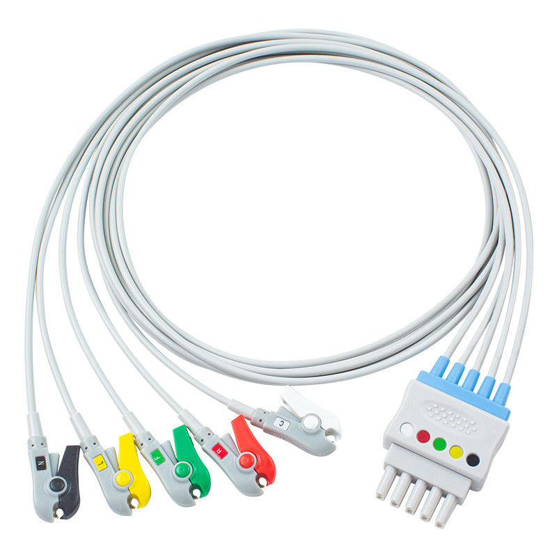 Philips M1625A 989803104521 καλώδια 6 βουλευτής 20 IntelliVue MX800 μολύβδου ECG συνδετήρων IEC καλωδίων μολύβδου