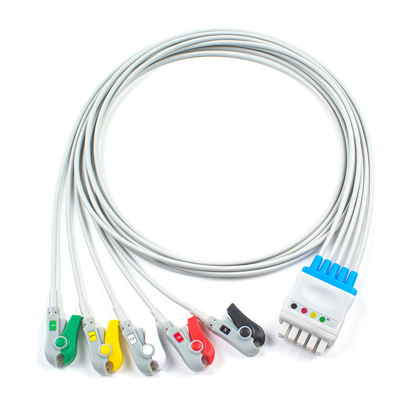 Εξόρμηση 2500 Marquette ECG Leadwires 412681-001 Γερμανία υγειονομικής περίθαλψης της Γερμανίας ηλιακά 8000 συνδετήρας IEC 5 μολύβδου