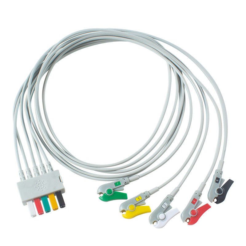 Mindray Datascope ECG Leadwires 0012-00-1514-03 καλώδιο μολύβδου συνδετήρων ECG Grabber 5 μολύβδου