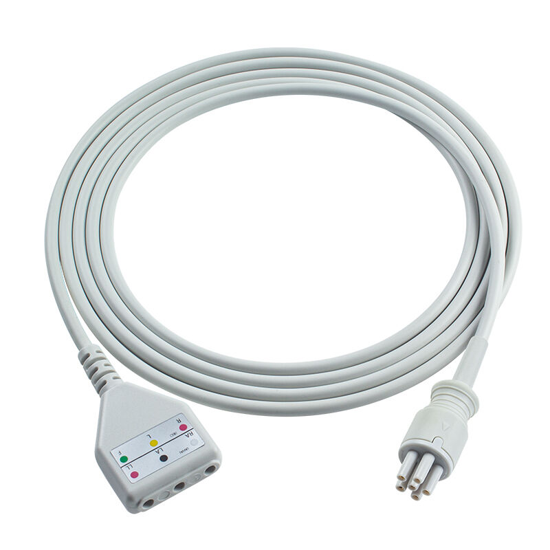 Omron > Colin 6Pin Connector 3 5Lead ECG Trunk Adapter Cable MC039-55 Καλώδιο επέκτασης ΗΚΓ Din Style