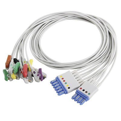 Philips 4+6 υλικό IEC 4,0 μπανάνα EKG Leadwires ECG Leadwires TPU