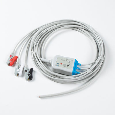Ημιτελή 3Lead AHA Grabber ECG Leadwires χωρίς σύνδεσμο