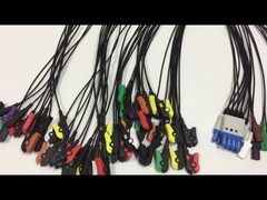 Ραδιο διαφανές καλώδιο Spacelabs διαφανές καλώδιο μολύβδου 10 μολύβδου ECG 1 μέτρου